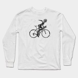 Female cyclist Long Sleeve T-Shirt